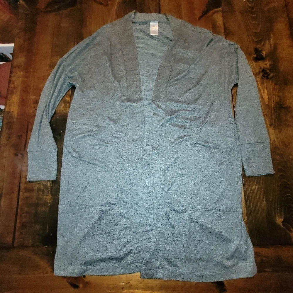 Grey longer length super soft cardigan - Large